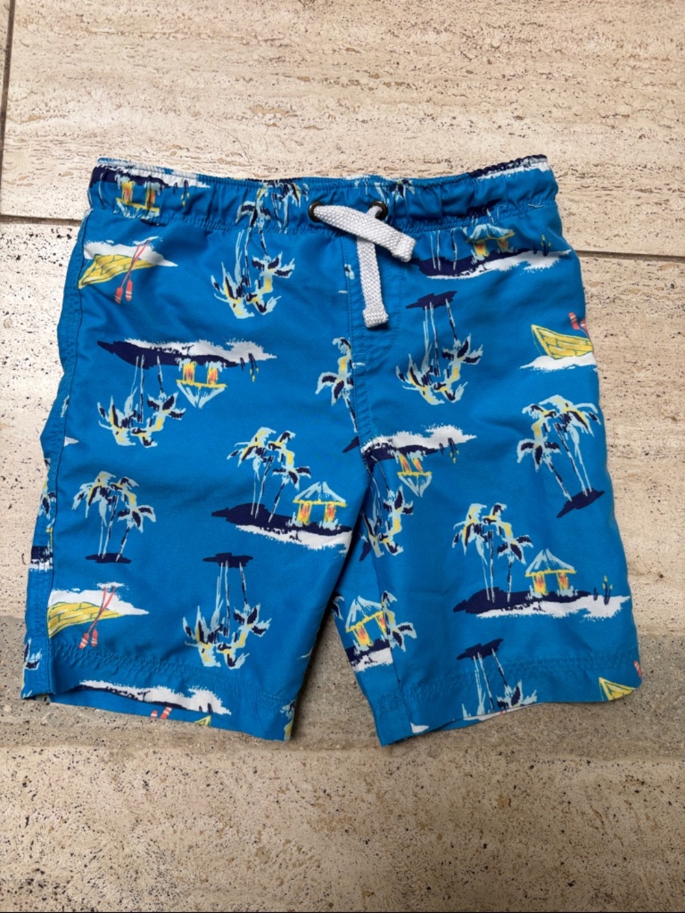 Tucker + Tate Bright Blue Tropical Print Swim Shorts